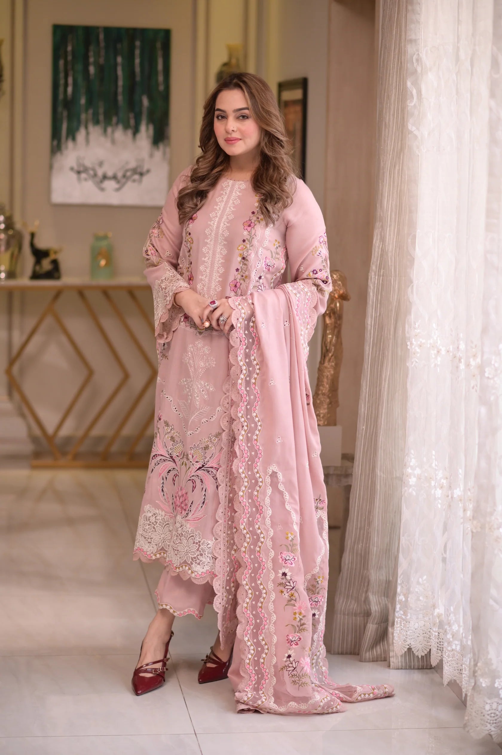 3 Piece - Embroidered Lawn Suit