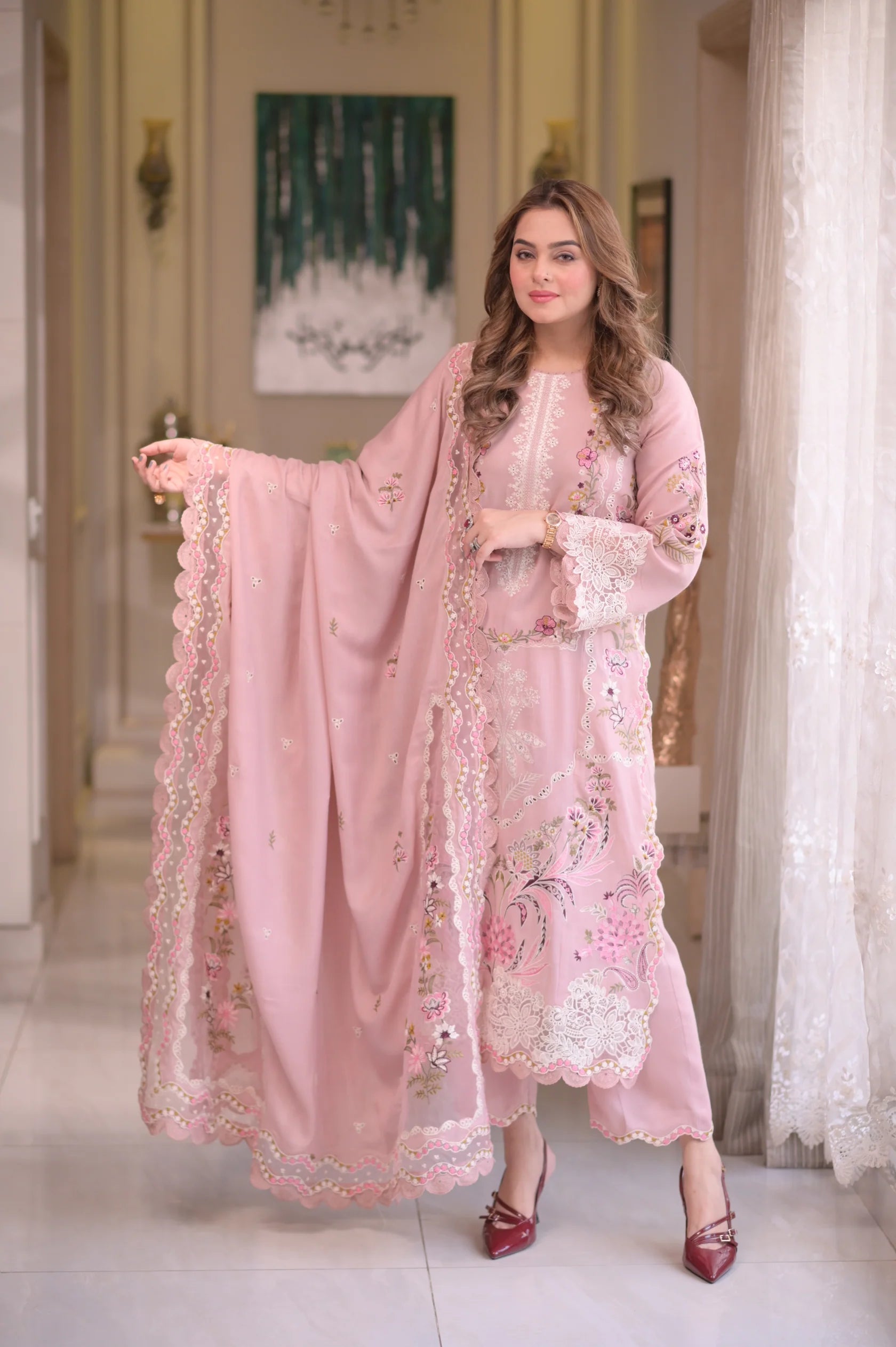3 Piece - Embroidered Lawn Suit