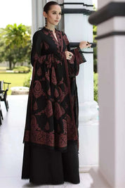 3 Piece - Embroidered Lawn Suit With Chiffon Dupatta