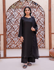 black traditional outfit
