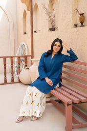 Blue shalwar kameez