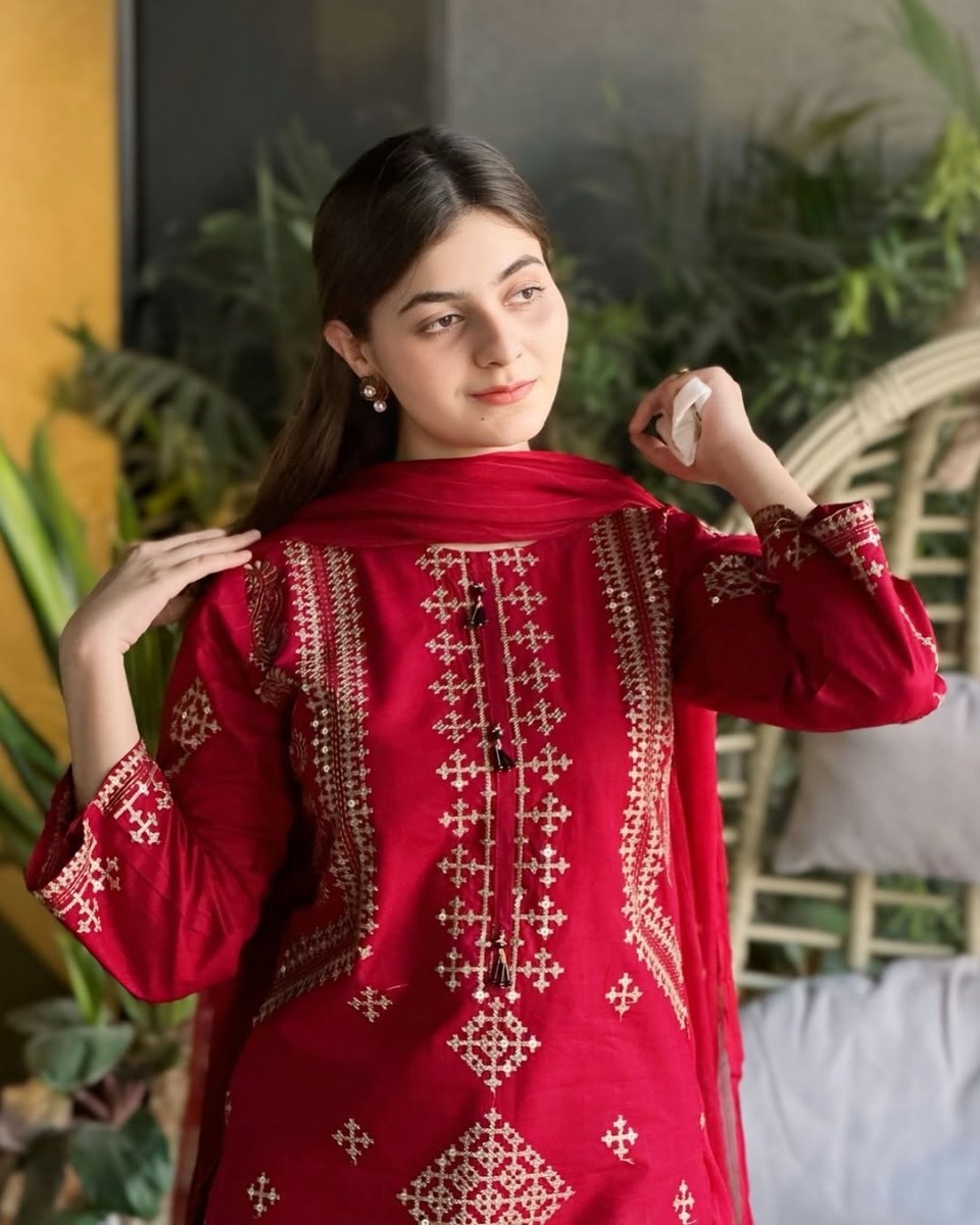 2 Piece - Embroidered Lawn Suit