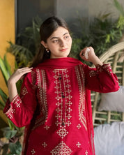2 Piece - Embroidered Lawn Suit