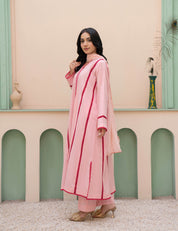 Pink ready to wear 3 piece uit