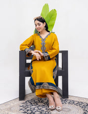 Sequin embroidered lawn 2 piece ready to wear suit
