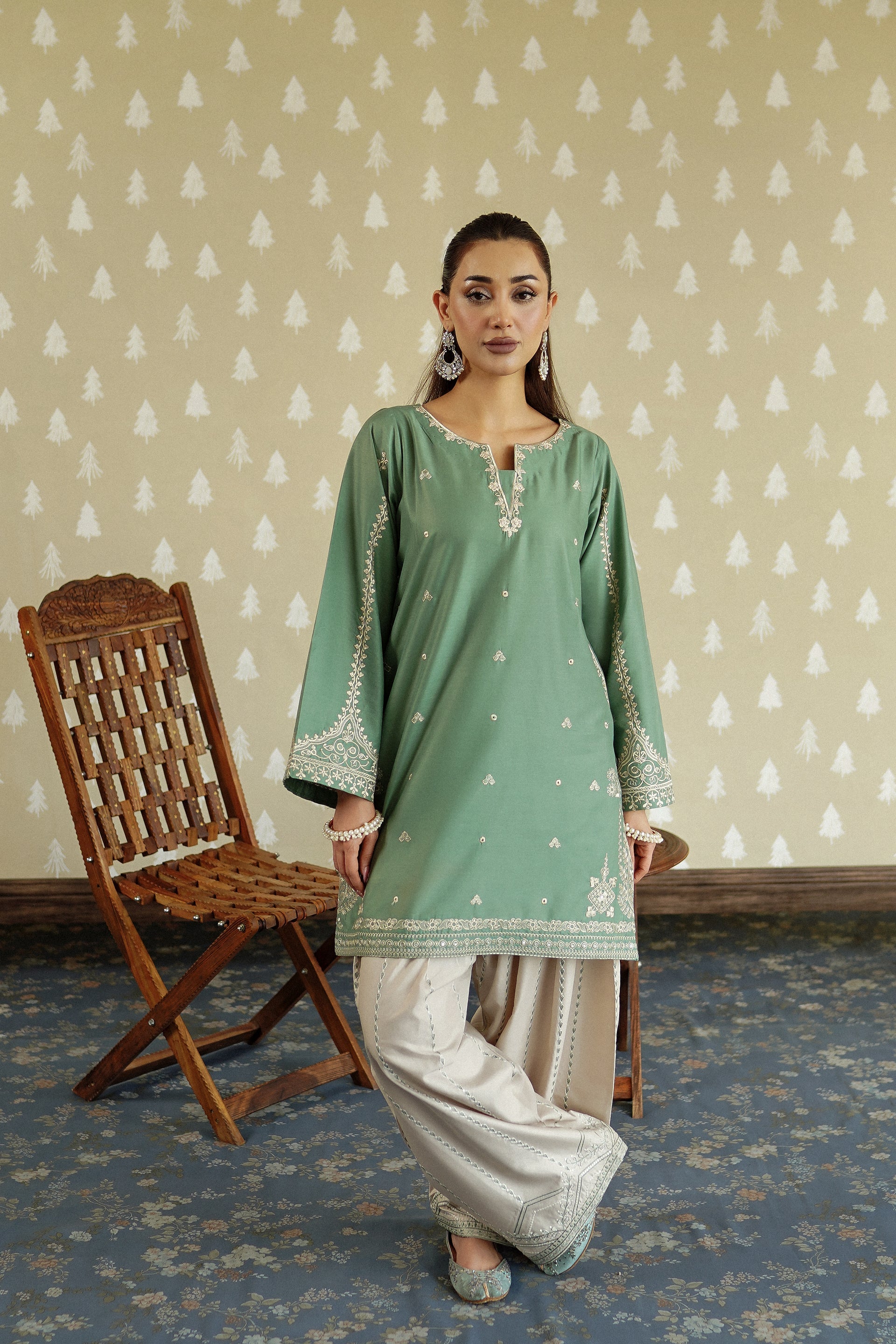 2 Piece - Embroidered Lawn Suit