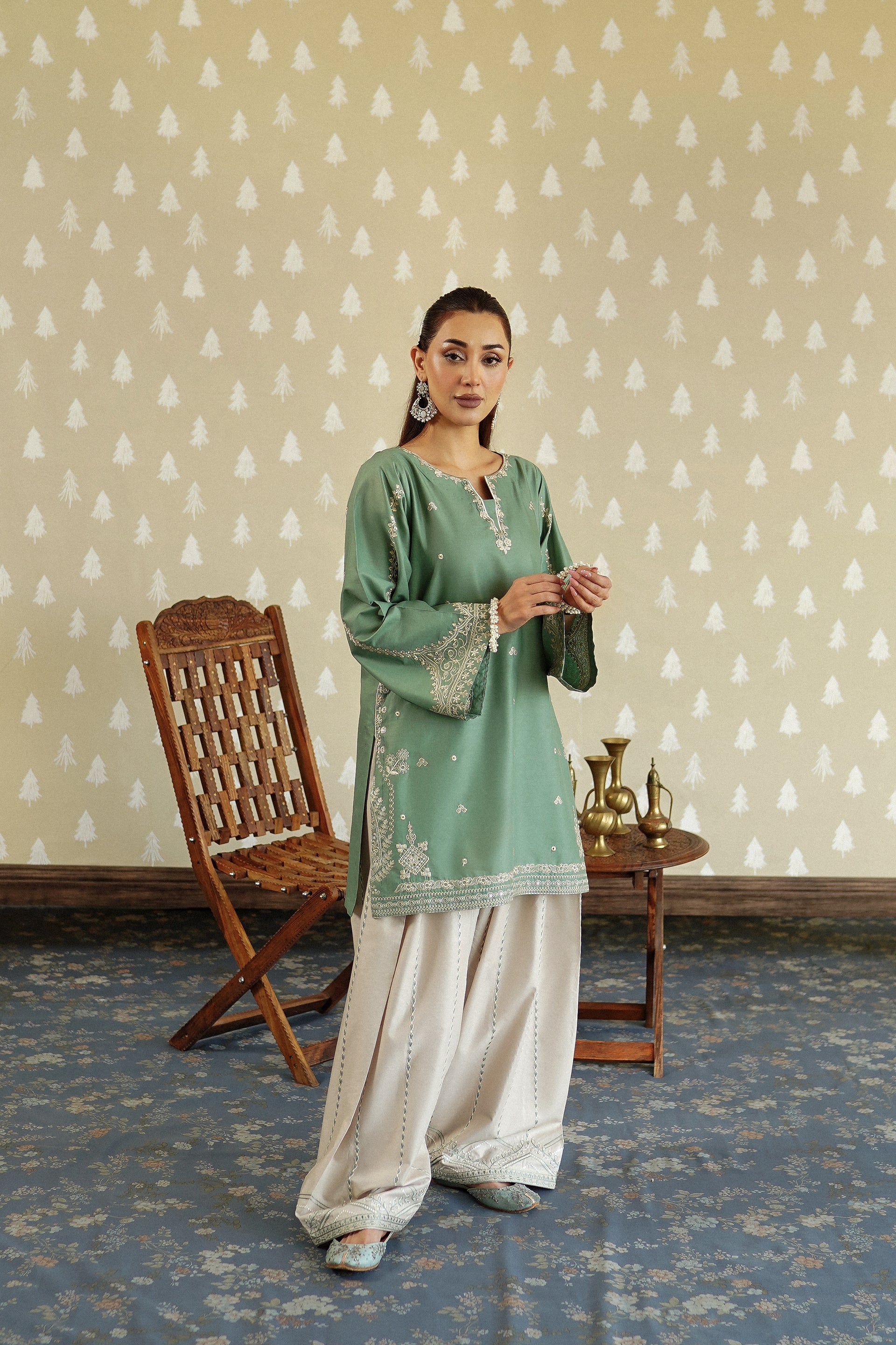 2 Piece - Embroidered Lawn Suit