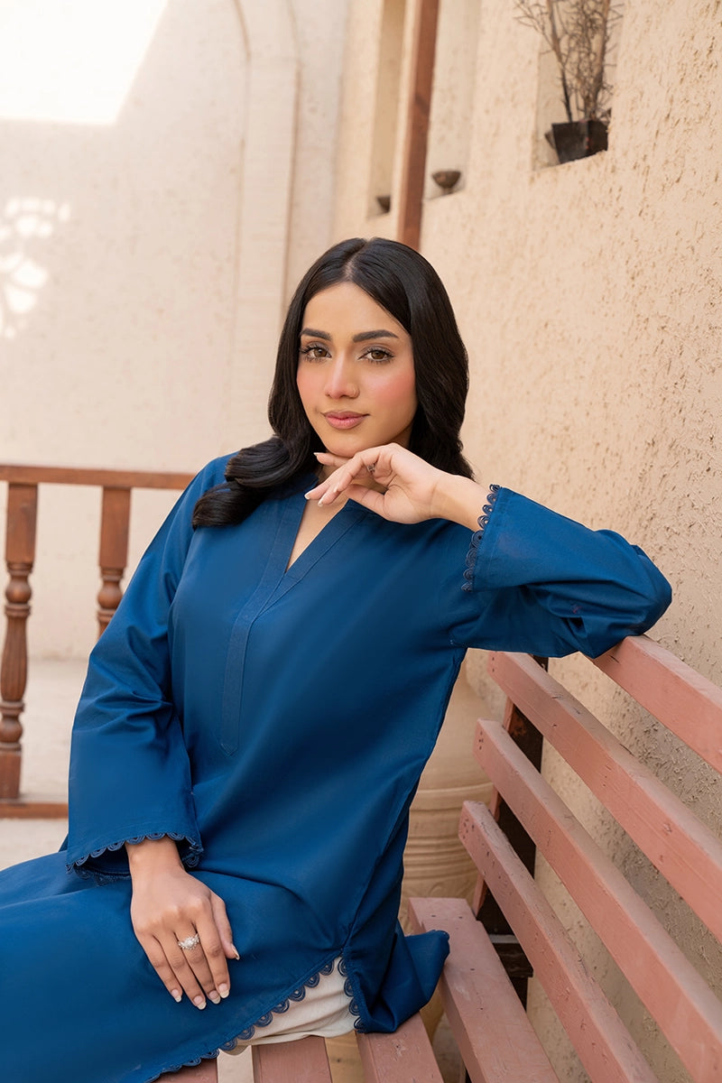 Lawn blue shirt